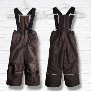 Vibrations Toddler Brown Snow Bib Pants Size 3T Unisex